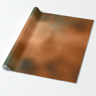 Papier Cadeau Abrégé sur sale métallique patine turquoise de