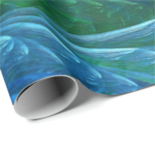 Papier Cadeau Abstrait 3D Sea Glass