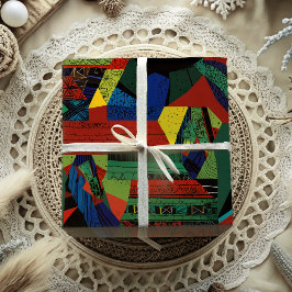 Papier Cadeau Abstrait cadeau afro-américain tribal africain viv