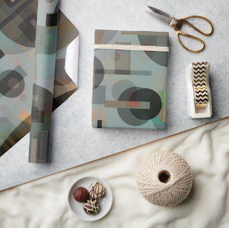 Papier Cadeau abstrait géométrique , moderniste