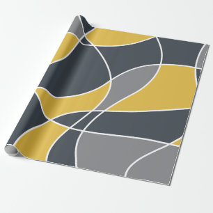 Papier Cadeau Abstrait, moderne, géométrique, motif tendance