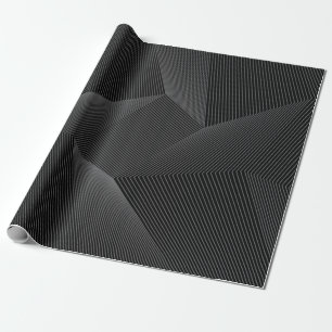 Papier Cadeau Abstrait, moderne, simple, dynamique motif de lign