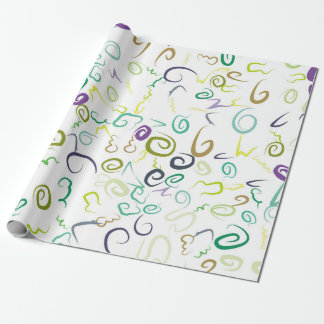 Papier Cadeau Abstrait sans couture motif manuel abstrait, art, 