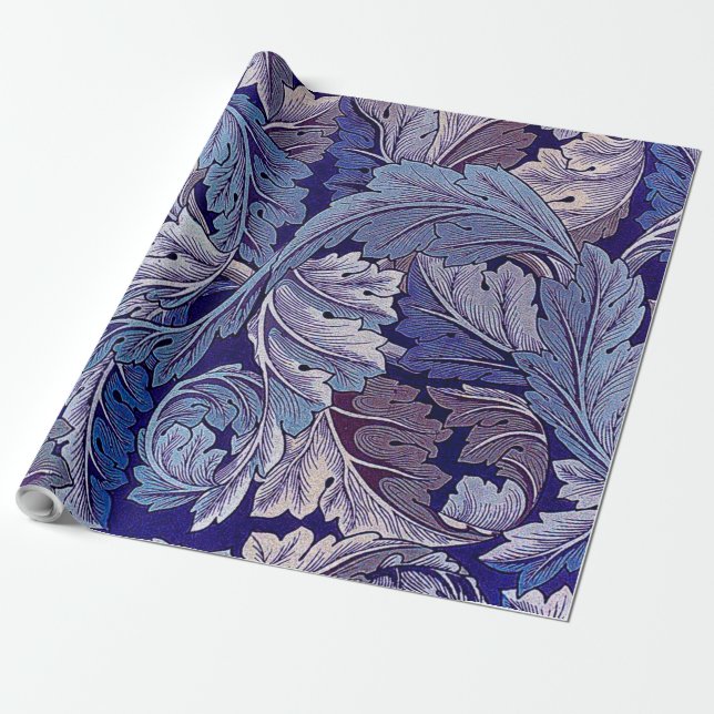 Papier Cadeau Acanthus Purple, William Morris (Déroulé)