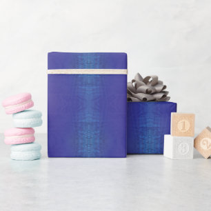 Papier Cadeau Acceptation   Motif de Blue Indigo Violet Shibori