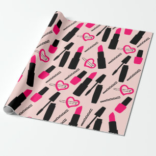 Papier Cadeau Accessoires de maquillage Papier d'enveloppement