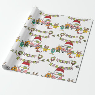 Papier Cadeau Acclamation de vacances de monstre