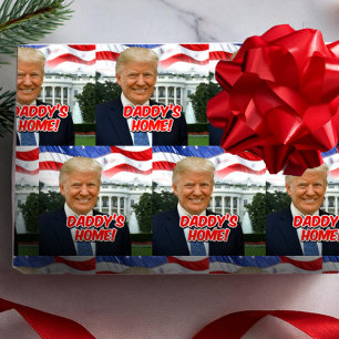 Papier Cadeau Accueil de papa Le président Donald Trump 2024 Vic