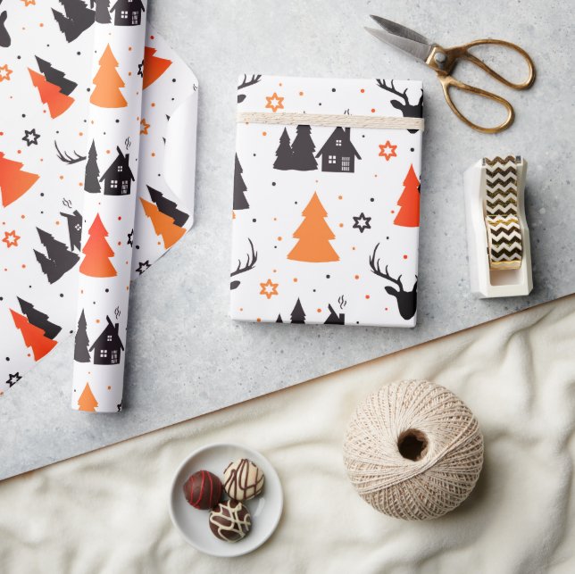 Papier Cadeau Accueil Pour Les Vacances | Noël (Artisanat)