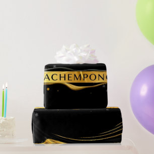 Papier Cadeau Achempong: Auric Cascade Opulence Or Liquide Do