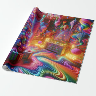 Papier Cadeau Acid Trip Christmas