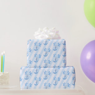 Papier Cadeau Adorable Blue Axolotl Boba Tea Boys Anniversaire