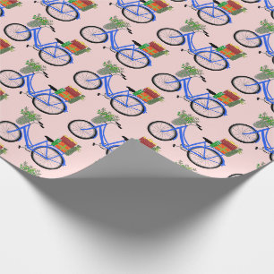 Papier Cadeau Adorable Vélos de Noël Vacances cadeaux de Noël