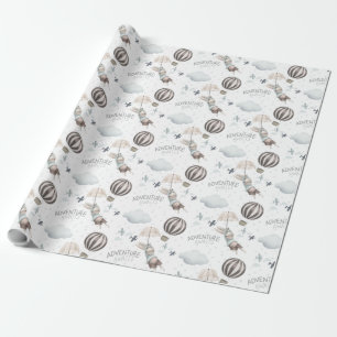 Papier Cadeau Adventure Await Bunny Wrapping Papier