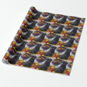 Papier Cadeau Affenpinscher Chien sur une pagaie : une aventure 