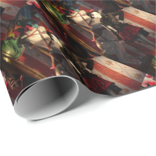 Papier Cadeau Affichage de la fenêtre de Noël New York
