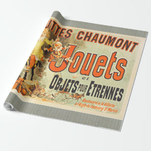 Papier Cadeau Affiche Vintage Joets Friends Jouet Français