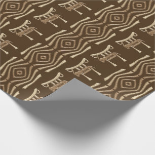 Papier Cadeau Africain géométrique ethnique