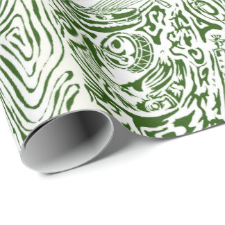 Papier Cadeau African music instruments wrapping paper