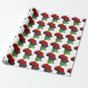 Papier Cadeau Afro-Américain, Joyeux Kwanzaa