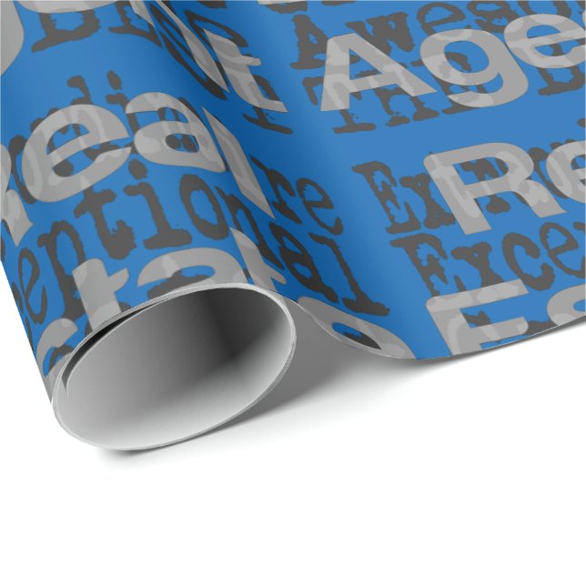 Papier Cadeau Agent immobilier Extraordinaire (Coin rond)