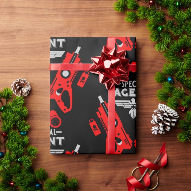 Papier Cadeau Agent spécial (Cadeau de vacances)