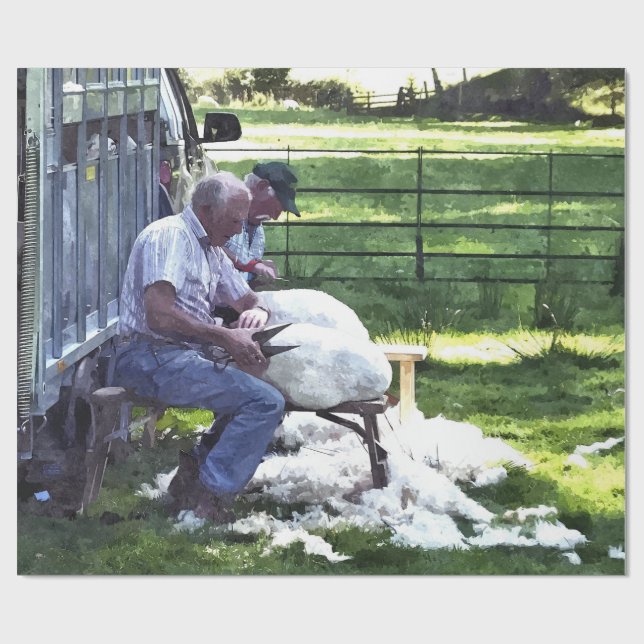 PAPIER CADEAU AGRICULTURE (Plat)