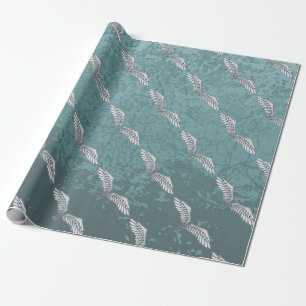 Papier Cadeau Ailes gris-bleu