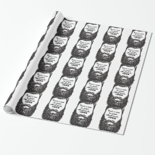 Papier Cadeau Aimez la barbe