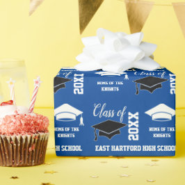 Papier Cadeau Ajouter Année scolaire Papier d'enveloppement bleu
