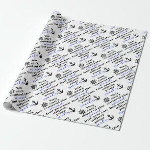 PAPIER CADEAU AJUSTEZ VOTRE ANCRE DE VOILES ET LE LIEU