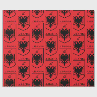 Papier Cadeau Albanian National Coat of Arms Heritage Ink
