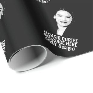 Papier Cadeau Alexandria Ocasio-Cortez Personnalisée
