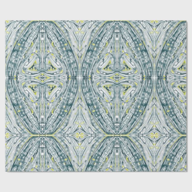 Papier Cadeau Algues Sous Verre (Plat)