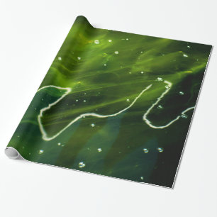 Papier Cadeau Algues vertes et eau wpcn