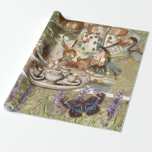 Papier Cadeau Alice au pays des merveilles