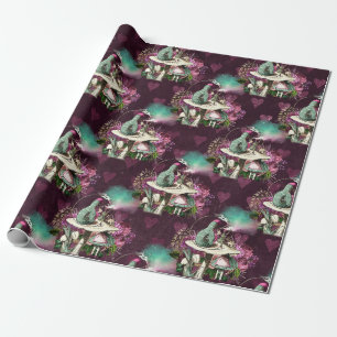 Papier Cadeau Alice au pays des merveilles Caterpillar Purple