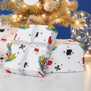 Papier Cadeau Alice au pays des merveilles Collage Noël