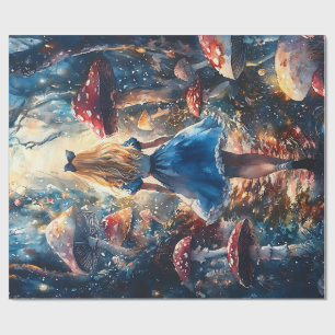 Papier Cadeau Alice au pays des merveilles Découpage