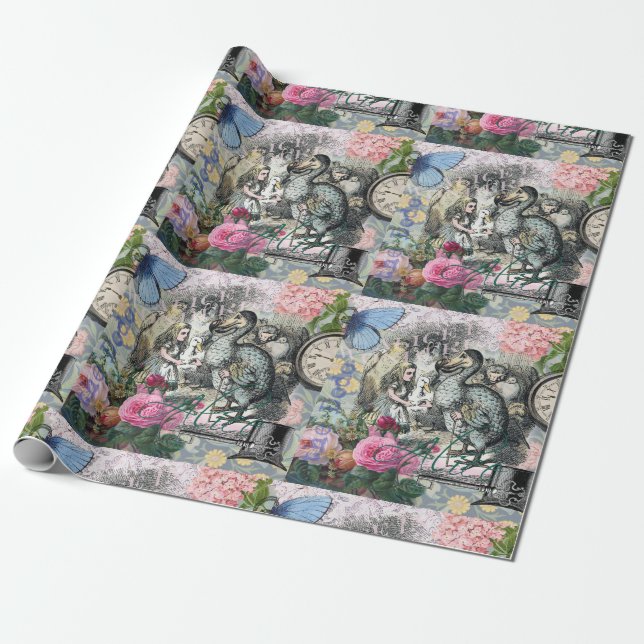 Papier Cadeau Alice au pays des merveilles Dodo Classic (Déroulé)