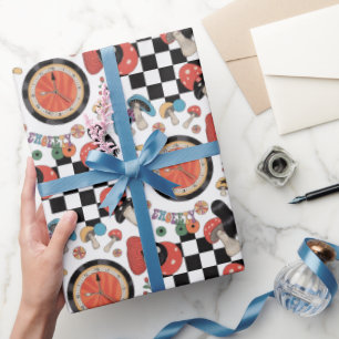 Papier Cadeau Alice au pays des merveilles Motif