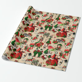 Papier Cadeau Alice au pays des merveilles Papier d'enveloppemen