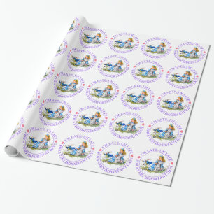 Papier Cadeau Alice et Caterpillar au pays des merveilles