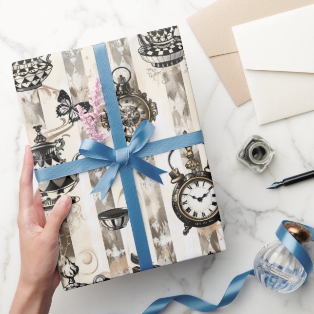 Papier Cadeau Alice in Wonderland Pattern (Cadeaux)