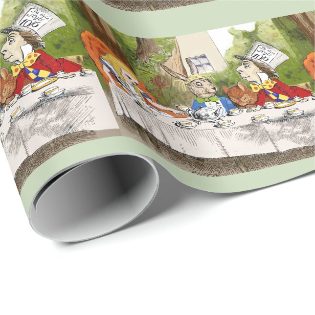 Papier Cadeau Alice's Adventures in Wonderland (Coin rond)