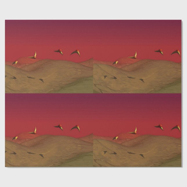 Papier Cadeau Alien Flight (Plat)