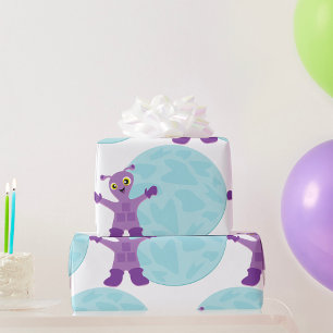 Papier Cadeau Alien Violet