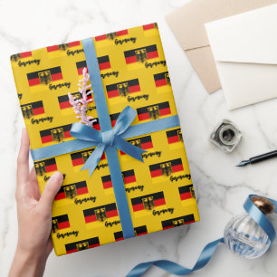 Papier Cadeau Allemagne Papier à envelopper, drapeau allemand pa