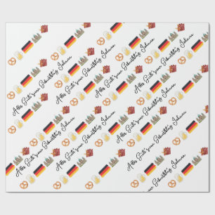 Papier Cadeau Allemand Joyeux Anniversaire, Alles Gute zum Gebur