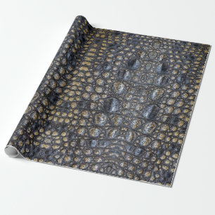 Papier Cadeau Alligator Crocodile Reptile Motif Peau